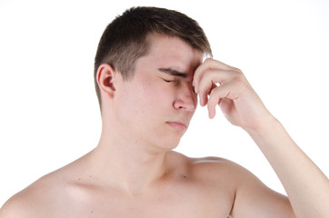 man with headache 
