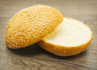 bun with sesame seeds