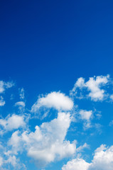 blue sky background with white clouds