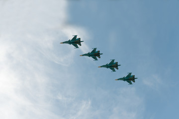 Group of airplanes Sukhoi Su-33