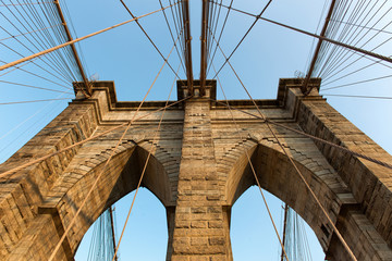 Structural detail of Brooklyn Bridge