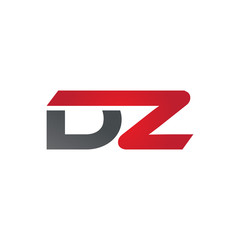 DZ company linked letter logo red