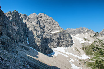Hochvogel Mountain in the Bavarian Alps, Germany