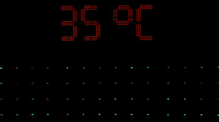 Temperature control shows high temperatures