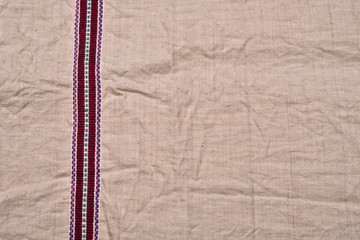 Hand woven woolen fabric, background