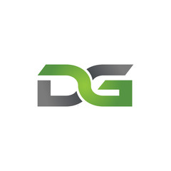DG company linked letter logo green
