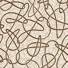 Abstract seamless vector pattern. Loops. EPS 10

