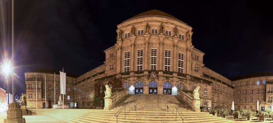 townhall kassel germany at night high definition panorama