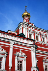 Old church in Novodevichy convent in Moscow. UNESCO Wolrd Heritage Site.