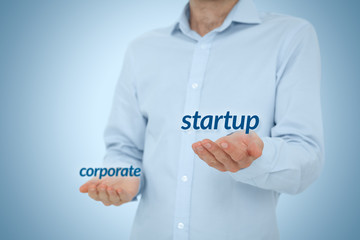 Startup versus corporate