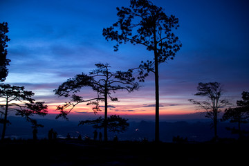 Naklejka premium sunset at Nature Park Thailand