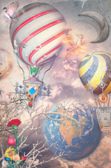 Anywhere out of the world - Hot air balloons in the sky © Rosario Rizzo