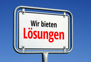 Wir bieten Lösungen