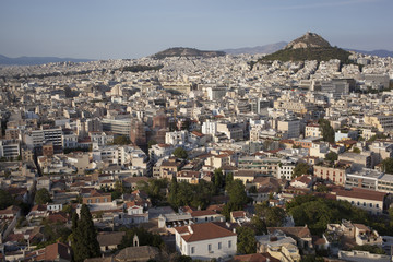 Aerial view of Athens, Greece