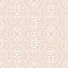 Seamless white texture on beige.