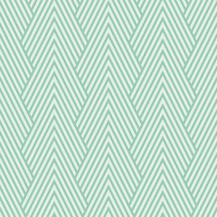 Seamless turquoise art deco optical chevron mountains pattern vector