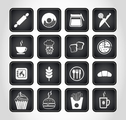 kitchen set icons 