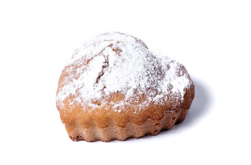 Muffin on a white background