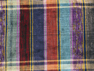 Old color handmade textile carpet