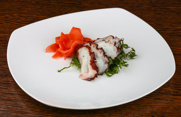 Octopus sashimi