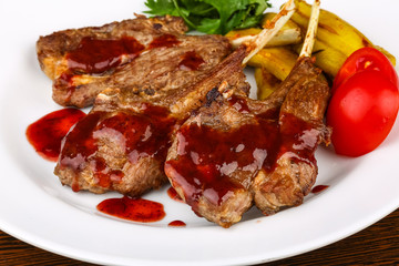 Grilled lamb chops