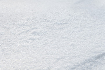 background of fresh snow