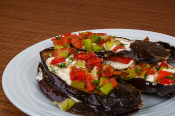 Grilled eggplant