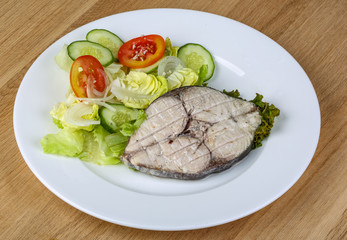 Grilled tuna steak
