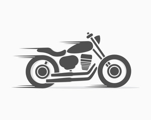 Vector vintage motorcycle logo template.
