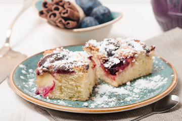 Portion of Plum Cake