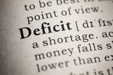 Obraz premium deficit