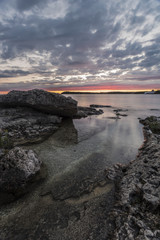 Big Tub Harbour just before sunrise.