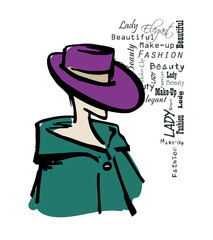 Beautiful and stylish woman