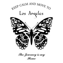 Typographic lettering with a Butterfly