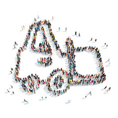 group  people  shape  tractor