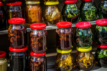 Мany jars of honey mountain