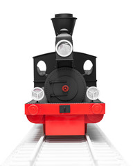 Obraz premium black vintage toy train