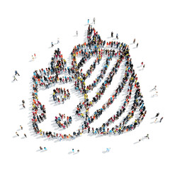 group  people shape  candles love