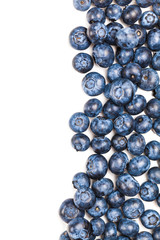 natural fresh blueberries closeup