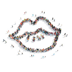 group  people  shape  lips