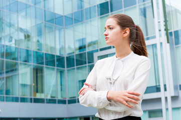 Young business woman portrait