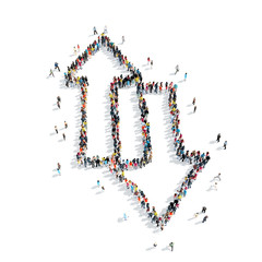 people  shape  arrow  cartoon