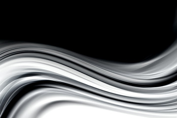 Fototapety  Abstrakcyjny projekt czarno-białej fali
