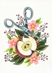 tattoo illustration original sin