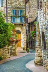 Charming streets of Assisi