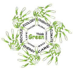 Conceptual health word cloud