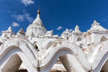Hsinbyume pagoda in Myanmar
