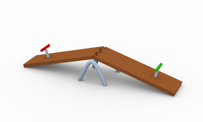 broken seesaw