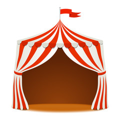 Circus tent. Vector background