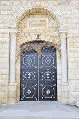 Entrance to the Greek Orthodox Monastery, Mount Tabor, Israel